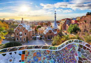 Parc Güell à Barcelone en Espagne